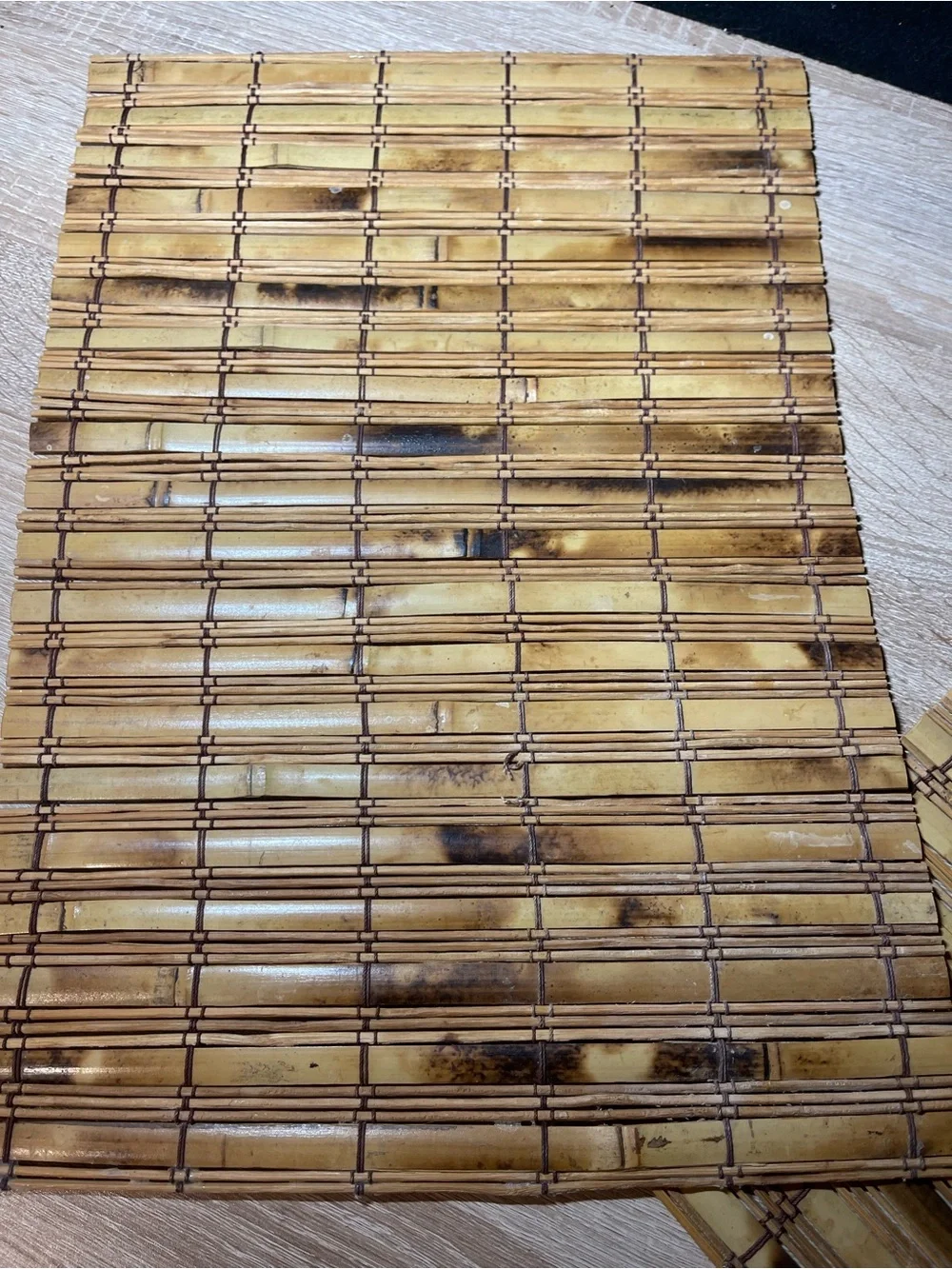 Bamboo Placemats - Natural Brown Table Linens